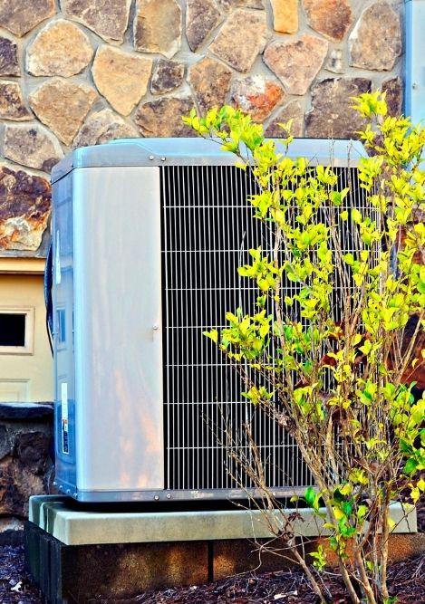 Air Conditioner / Heating Unit on a House 